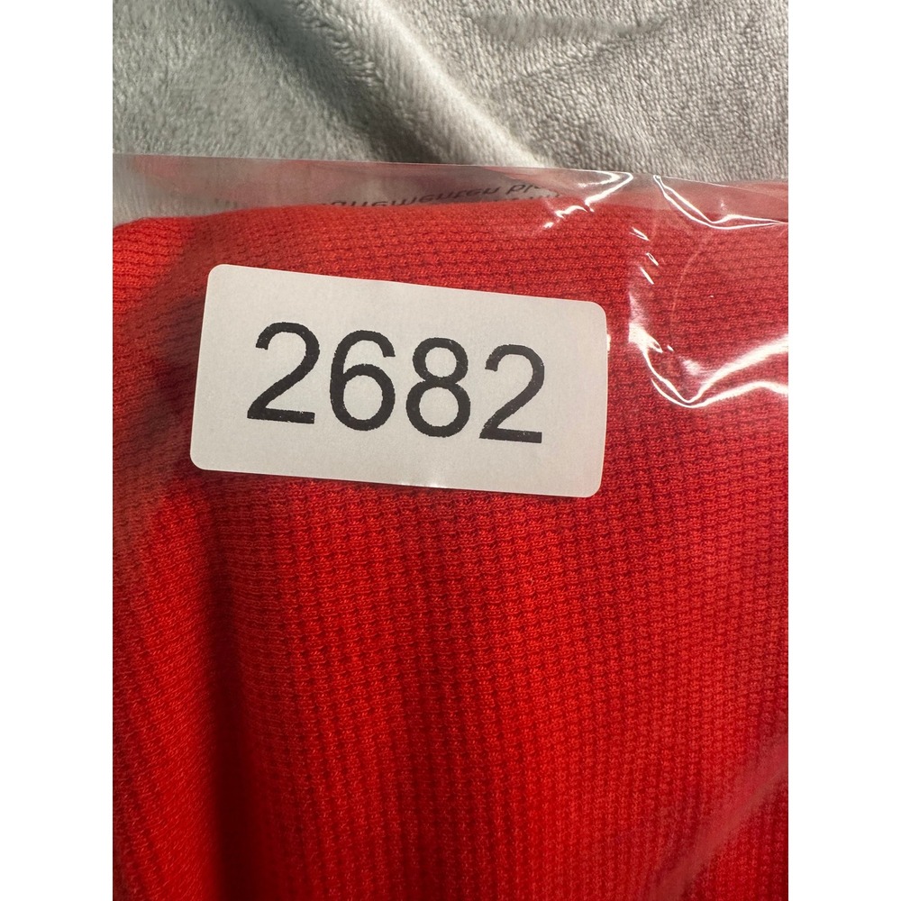 Fox Racing Active Tech Thermal‎ Shirt Mens XL Red Long Sleeve Waffle Knit Logo - Picture 10 of 10